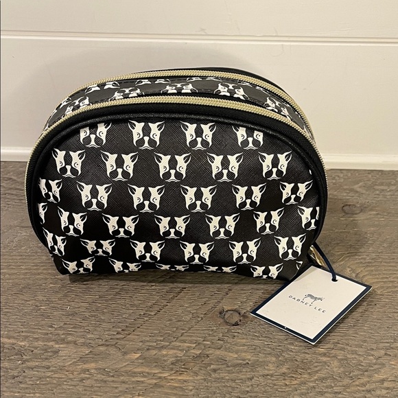 Dabney Lee Handbags - NWT - Dabney Lee - French Bulldogs Double Zippering Clutch Makeup Organizing